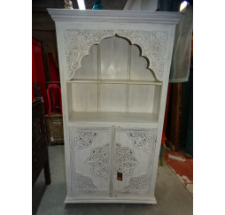 Bookcase with arch with 2 doors...