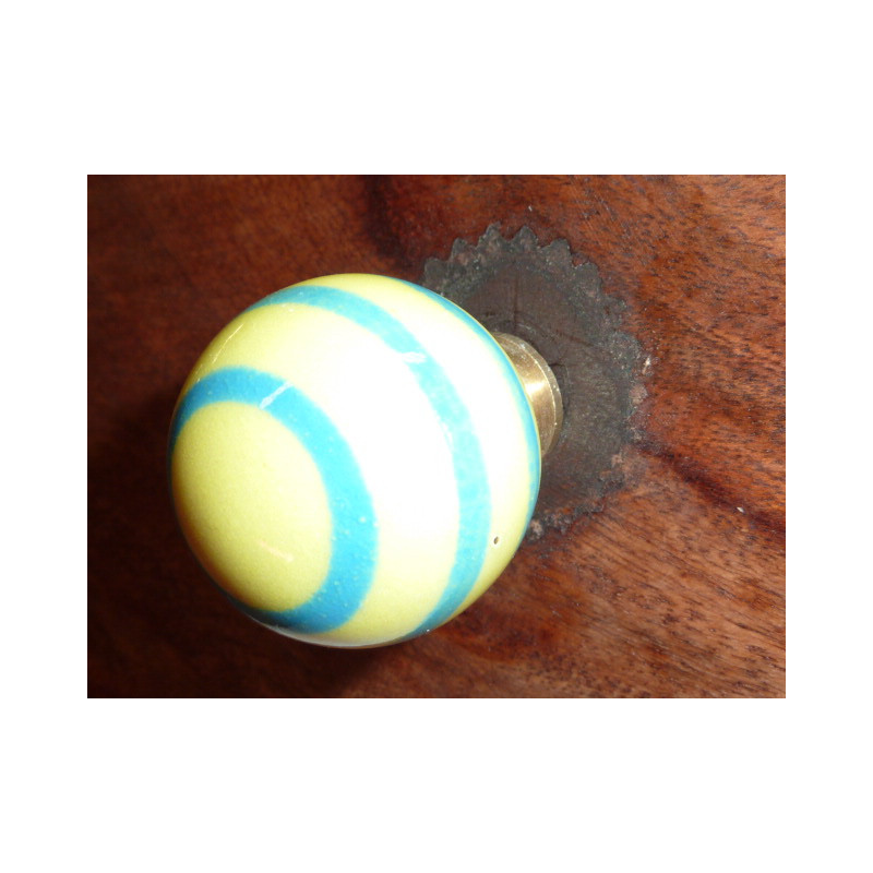 butons ball yellow line turquoise