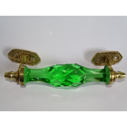 17 cm green glass handle