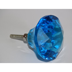 DIAMOND-shaped glass button 45 mm...