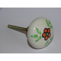 Small orange flower handle
