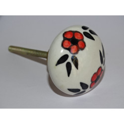 Handle of round furniture of red and...