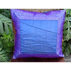 cushion cover 40x40 Taffeta blue with...