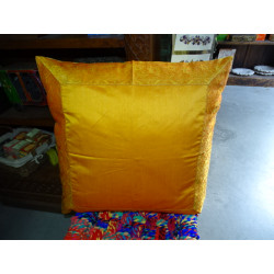 pillow cover 60x60 in orange taffeta...