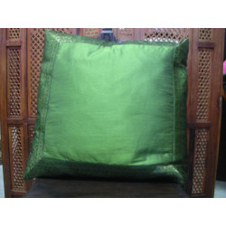 60x60 pillow cover in dark green...