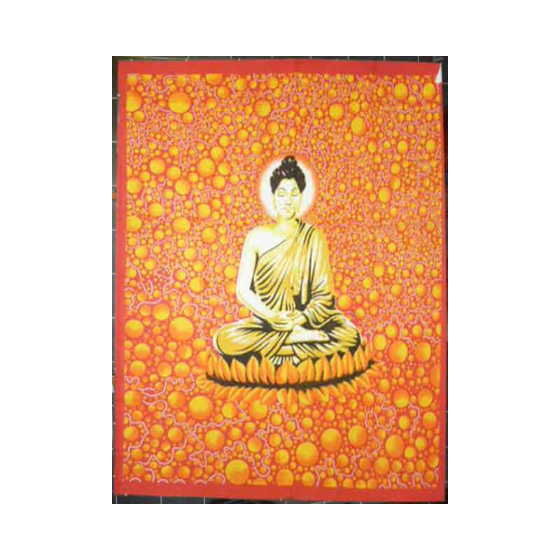 Buddha bulles oranges et rouges