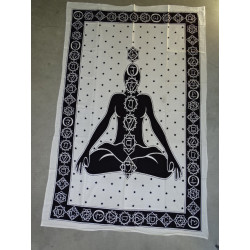 Cotton wall hanging or yoga mat with...