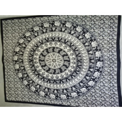 Cotton wall hanging or bedspread with...