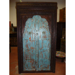             big door arch patine turquoise