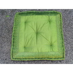  Cushion of Floor light green brocade...