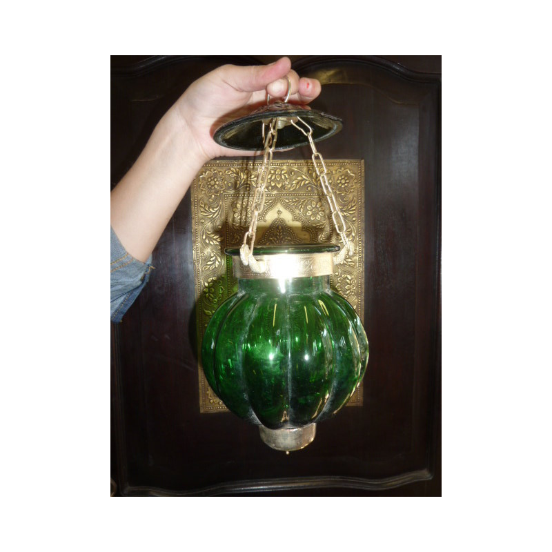Scuro lampada verde 13x13 cm KHARBUJA