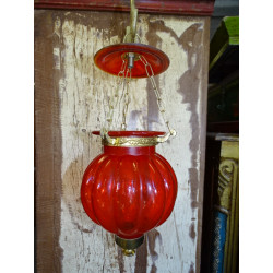             Lampe KHARBUJA rouge 13x13 cm