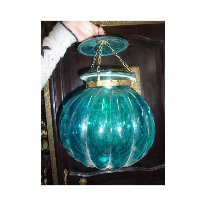 big lamp KHARBUJA blue turquoise