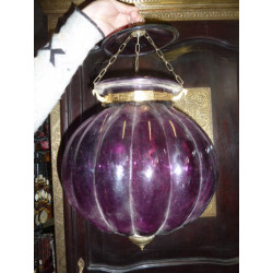Grande lampada viola 30x30 cm KHARBUJA