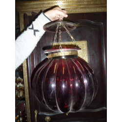 Gran KHARBUJA lámpara roja de 30x30 cm