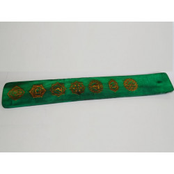 Incense stick holder in painted wood...