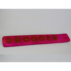Incense stick holder in painted wood...