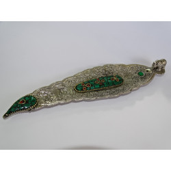 Incense holder in aluminum and green...