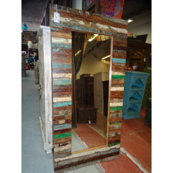 Large rectangular mirror in recycled...