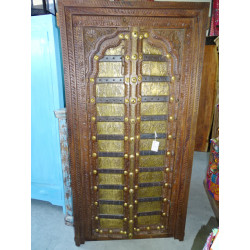 Old cabinet doors decorated with...