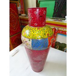Indian jar shaped multicolored...