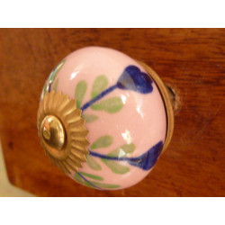             handle knob rose green and...