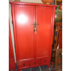             big cabinet lacquered red