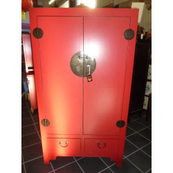             cabinet low red 2 drawers 2...