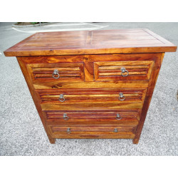             Rosewood dresserr 5 drawer.