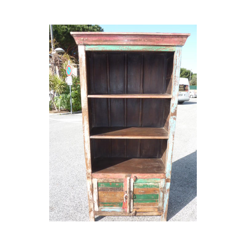 bookshelf teak recyclè 2 doors