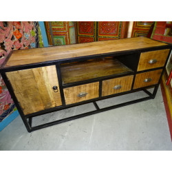 Flat tv cabinet with 4 drawers and 1...