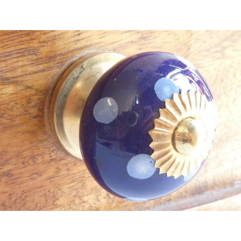 butons pitch blue dark-blue - gold