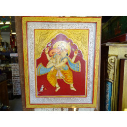             Pittura 38x46 cm Danza Ganesha