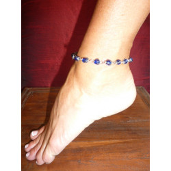            Anklets  beads blue marine