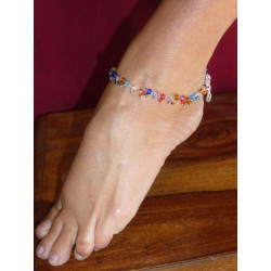             Anklets  beads multicolors