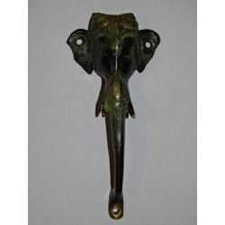             Bronze Griff grüne Elefant...