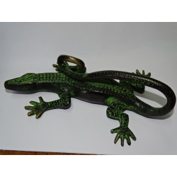 Large black lizard bronze handle with...