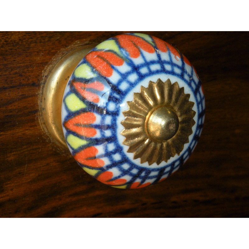 Porcelain knobs tournesol incas