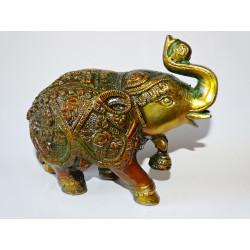 Ceremonial Elephant with bell and...