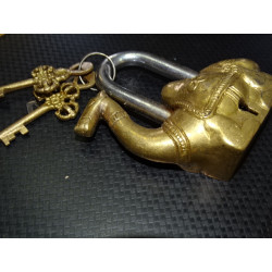 Indian padlock in the shape of a...